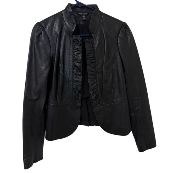 WHBM White House Black Market Super Soft 100% Leather Jacket Size XS EUC - Picture 4 of 9